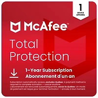 Microsoft 365 Personal & McAfee Total Protection (PC/Mac) - 1 User - 1 Device - Bilingual - Digital Download