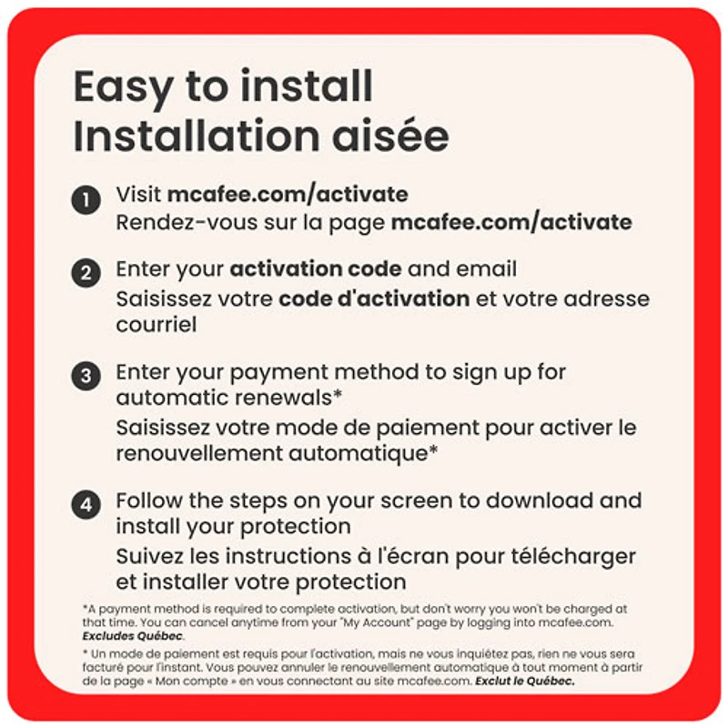 Microsoft 365 Personal & McAfee Total Protection (PC/Mac) - 1 User - 1 Device - Bilingual - Digital Download