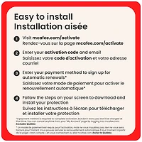 Microsoft 365 Personal & McAfee Total Protection (PC/Mac) - 1 User - 1 Device - Bilingual - Digital Download