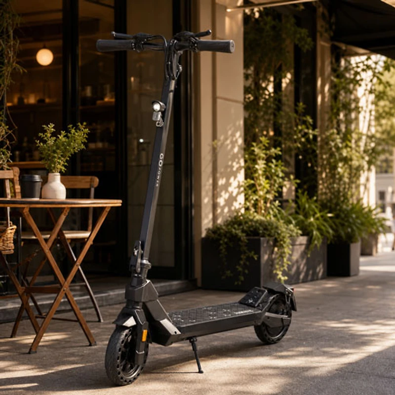 Trottinette électrique GoOne de GoPowerBike (Moteur 400 W/Autonomie maximale 32 km/Vitesse maximale 30 km/h) - Noir