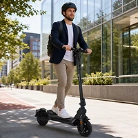 Trottinette électrique GoOne de GoPowerBike (Moteur 400 W/Autonomie maximale 32 km/Vitesse maximale 30 km/h) - Noir