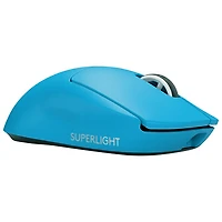 Souris sans fil à capteur HERO 2 de calibre professionnel 60 g 44 000 ppp taux interrogation 8 kHz PRO X Superlight 2 de Logitech G - Bleu