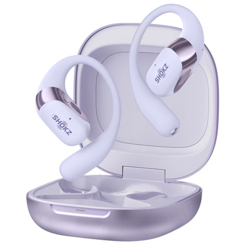 Écouteurs ouverts 100 % sans fil OpenFit 2+ de Shokz - Violet - Partenaire distributeur exclusif