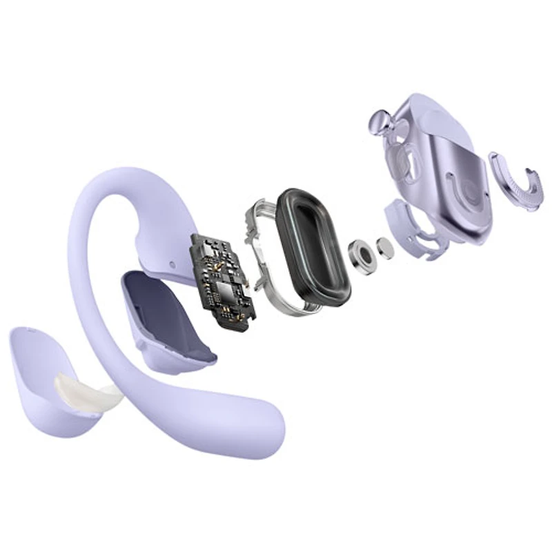 Écouteurs ouverts 100 % sans fil OpenFit 2+ de Shokz - Violet - Partenaire distributeur exclusif