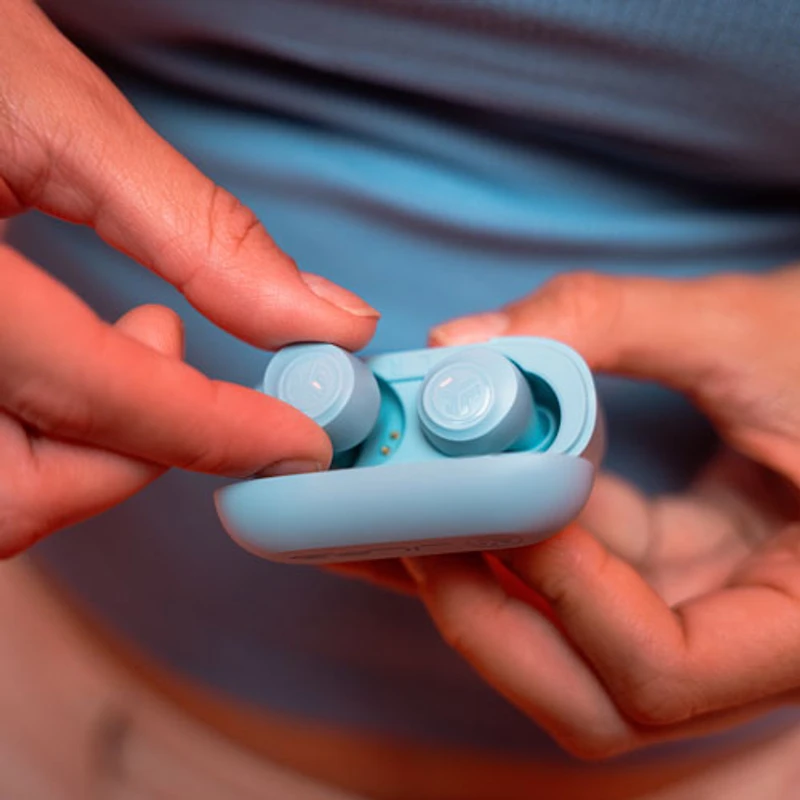 Écouteurs boutons 100 % sans fil GO Air POP de JLab - Bleu pâle - Exclusivité Best Buy