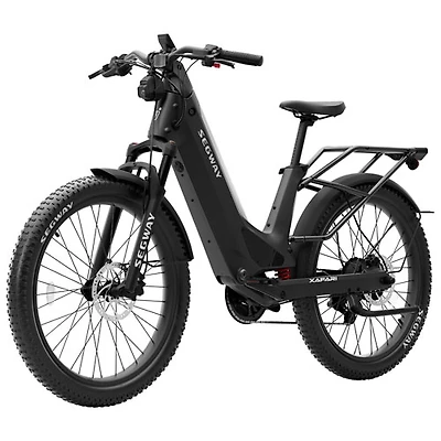 Vélo de ville électrique Xafari de Segway (moteur 750 W/autonomie jusqu'à 142 km/vitesse maximale 32 km/h) - Gris