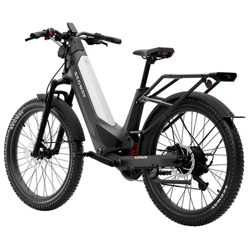 Vélo de ville électrique Xafari de Segway (moteur 750 W/autonomie jusqu'à 142 km/vitesse maximale 32 km/h) - Gris