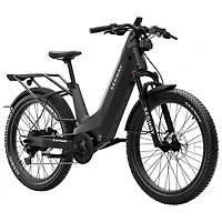 Vélo de ville électrique Xafari de Segway (moteur 750 W/autonomie jusqu'à 142 km/vitesse maximale 32 km/h) - Gris