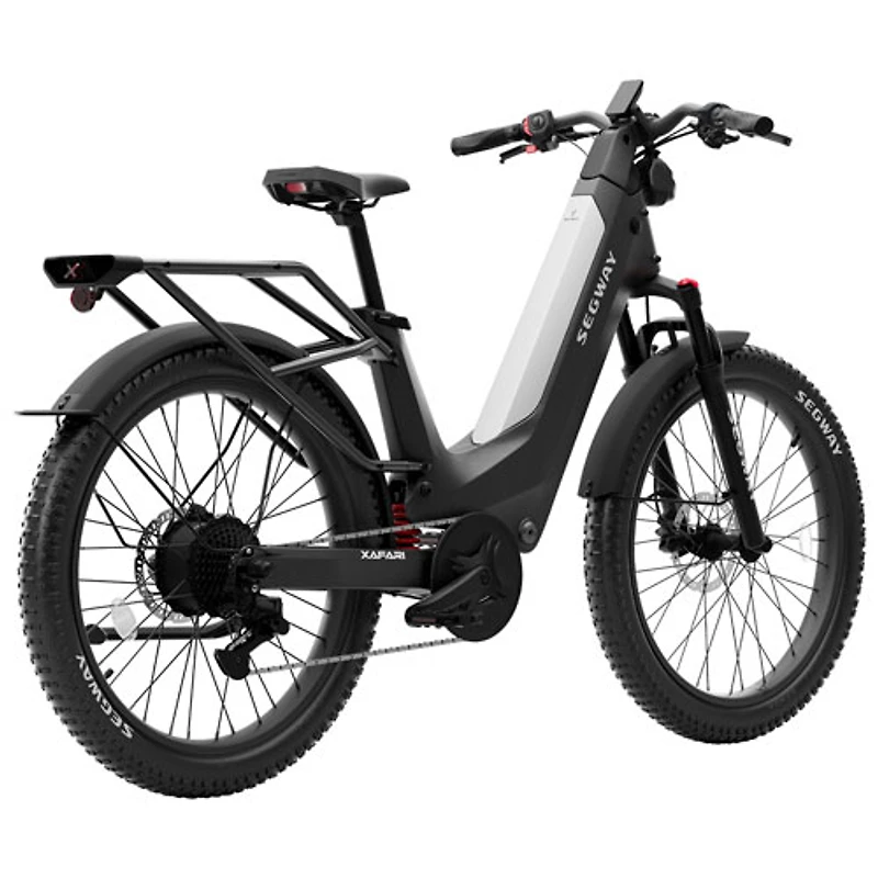 Vélo de ville électrique Xafari de Segway (moteur 750 W/autonomie jusqu'à 142 km/vitesse maximale 32 km/h) - Gris