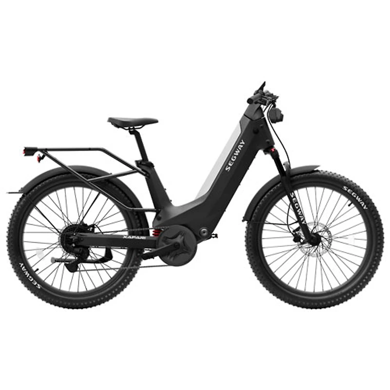 Vélo de ville électrique Xafari de Segway (moteur 750 W/autonomie jusqu'à 142 km/vitesse maximale 32 km/h) - Gris