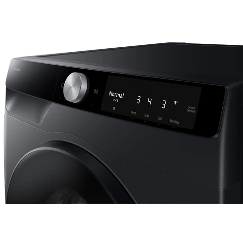 Laveuse à vapeur à chargement frontal HE 2,9 pi³ de Samsung (WW25FG6B34BBAC) - Noir