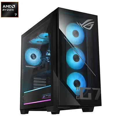 Ordinateur de jeu ROG GM700 d'ASUS (Ryzen 7 8700F d'AMD/RAM 32 Go/SSD 2 To/Radeon RX 9060 XT PRIME/Windows 11)