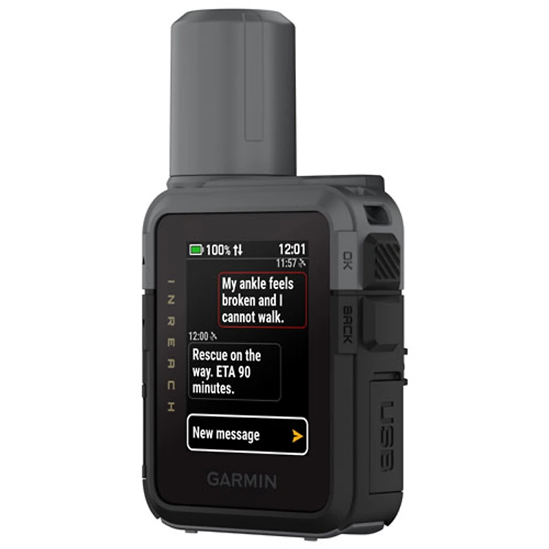 GPS de plein air InReach Mini 3 Plus de Garmin - Noir