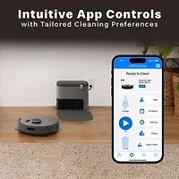 bObsweep Bio WiFi Connected Self-Empty Robot Vacuum & Mop - Riverstone