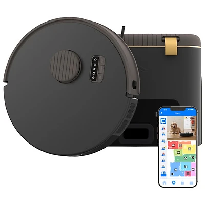 bObsweep Bio WiFi Connected Self-Empty Robot Vacuum & Mop - Rock - Only at Best Buy