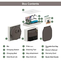 bObsweep Bio WiFi Connected Self-Empty Robot Vacuum & Mop - Rock - Only at Best Buy