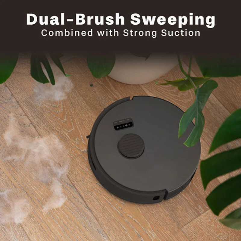 bObsweep Bio WiFi Connected Self-Empty Robot Vacuum & Mop - Rock - Only at Best Buy