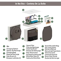 bObsweep Bio WiFi Connected Self-Empty Robot Vacuum & Mop - Rock - Only at Best Buy