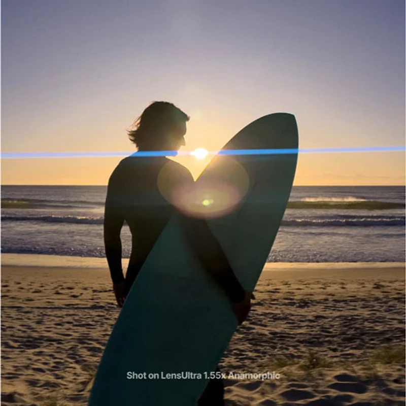 Lentille anamorphique 1,55x LensUltra de ShiftCam pour téléphones intelligents - Noir