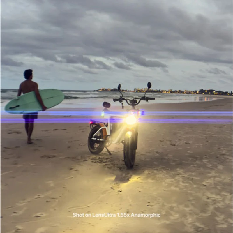 Lentille anamorphique 1,55x LensUltra de ShiftCam pour téléphones intelligents - Noir