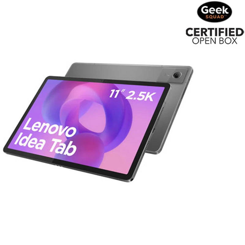 Boîte ouverte - Tablette Android 15 Idea Tab 11 po 128 Go de Lenovo à processeur octocoeur Dimensity 6300 de MediaTek - Gris luna