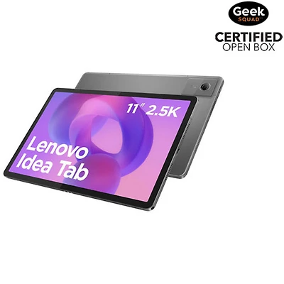 Boîte ouverte - Tablette Android 15 Idea Tab 11 po 128 Go de Lenovo à processeur octocoeur Dimensity 6300 de MediaTek - Gris luna