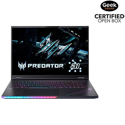 Open Box - Acer Predator Helios 18" Gaming Laptop (Intel Core Ultra 9 - 275HX/64GB RAM/2TB SSD/RTX 5080) - En