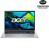 Boîte ouverte - Portable de 15,6 po Aspire Go d'Acer - Argenté pur (C3 N355 d'Intel/RAM 16 Go/SSD 512 Go/Windows 11)