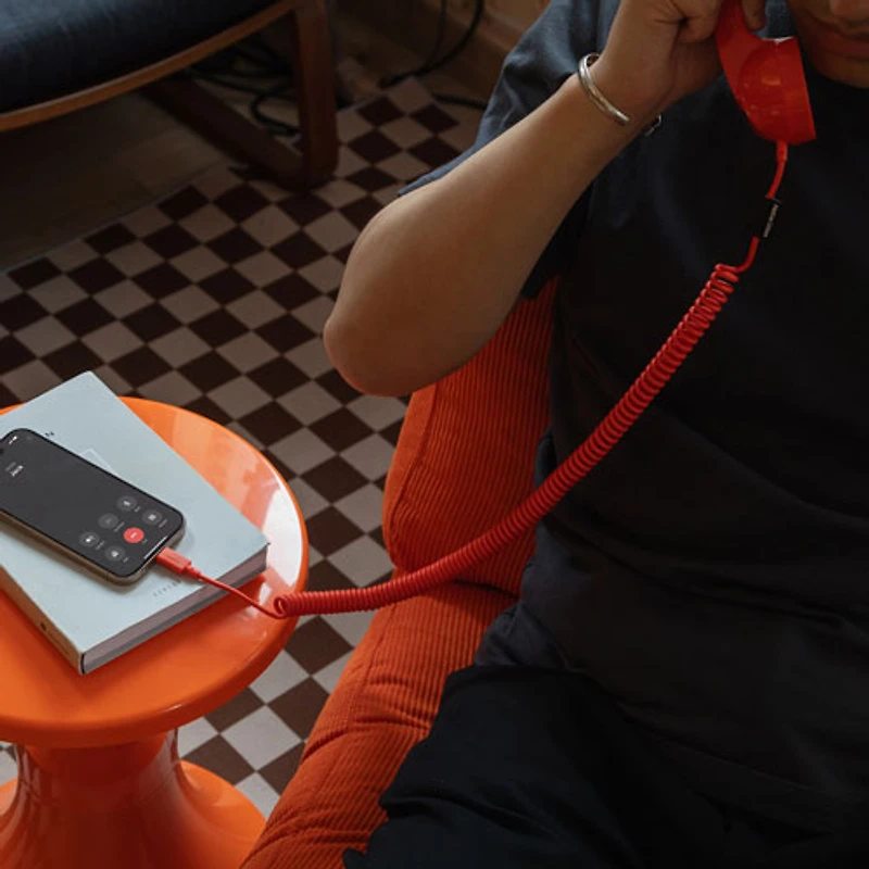 Combiné téléphonique USB-C POP de Native Union - Rouge alarme