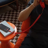 Combiné téléphonique USB-C POP de Native Union - Rouge alarme