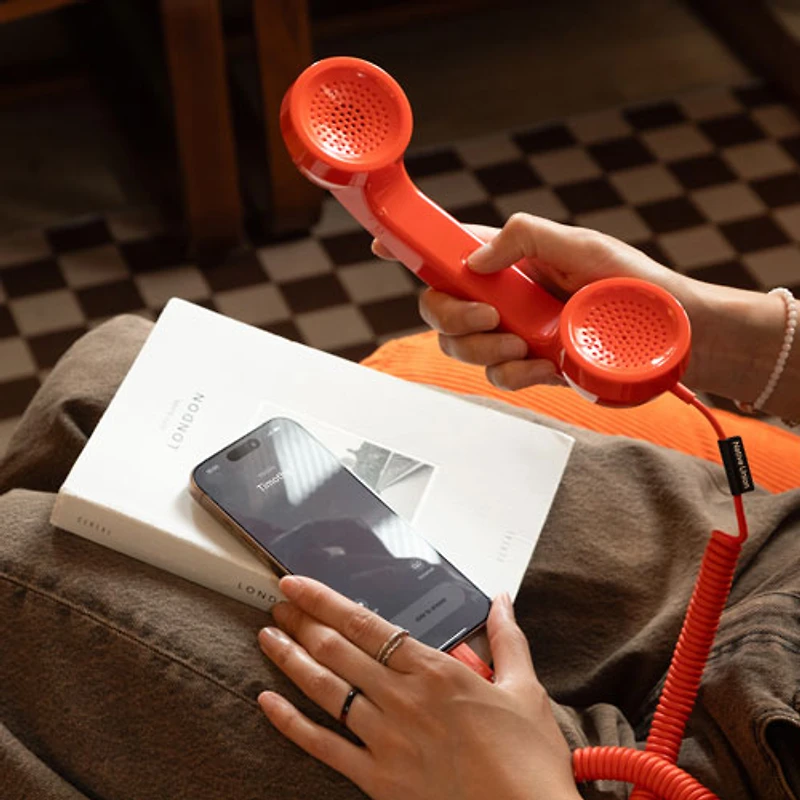 Combiné téléphonique USB-C POP de Native Union - Rouge alarme