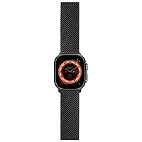 Bracelet à mailles milanaises de LOGiiX pour Apple Watch 44/45/46/49 mm - Noir