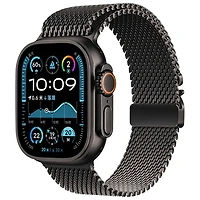 Bracelet à mailles milanaises de LOGiiX pour Apple Watch 44/45/46/49 mm - Noir