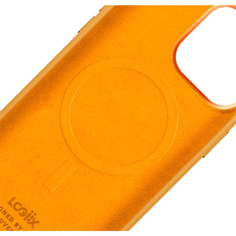 Étui en silicone Vibrance de LOGiiX avec MagSafe pour iPhone 17 Pro - Orange