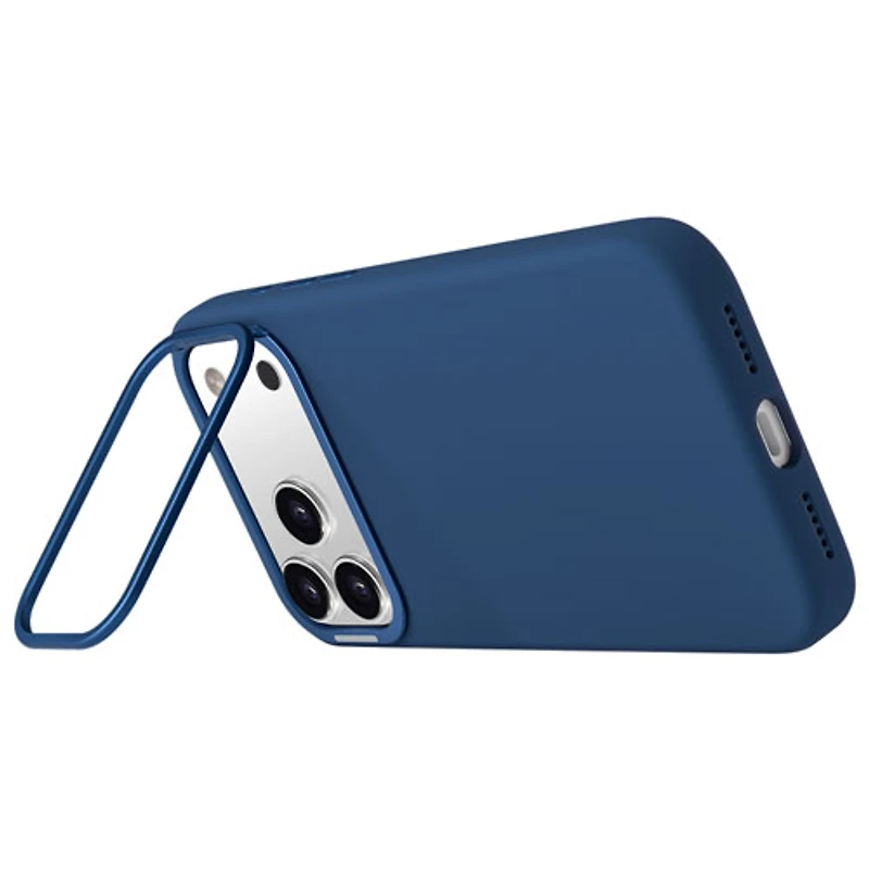 Étui en silicone Vibrance de LOGiiX avec MagSafe pour iPhone 17 Pro Max - Bleu minuit