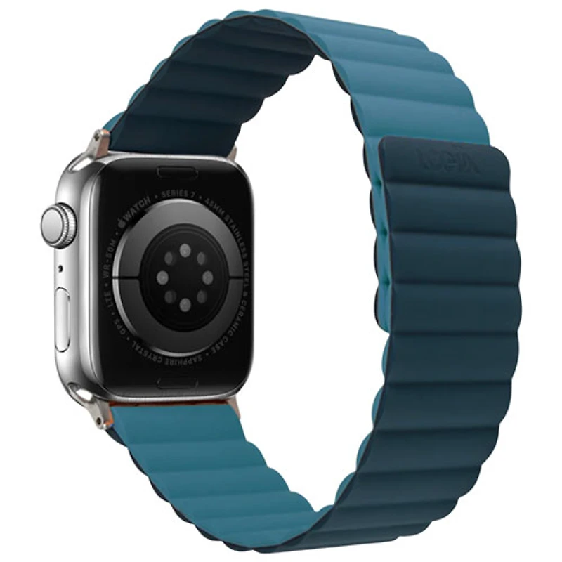 LOGiiX Vibrance Link Silicone Band for Apple Watch 42/44/45/49mm/SE/Ultra - Navy/Sea Blue