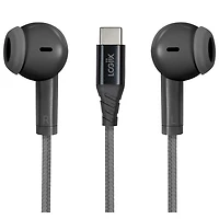Écouteurs boutons avec fil Vibrance Melody de LOGiiX avec connecteur USB-C - Noir