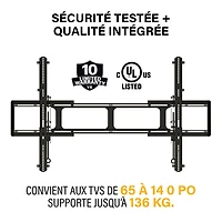 SANUS Elite 65" - 140" Fixed TV Wall Mount