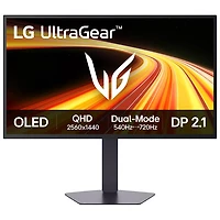 LG UltraGear 27" QHD 540Hz 0.02ms GTG OLED G-Sync FreeSync Gaming Monitor (27GX790B-B) - Black