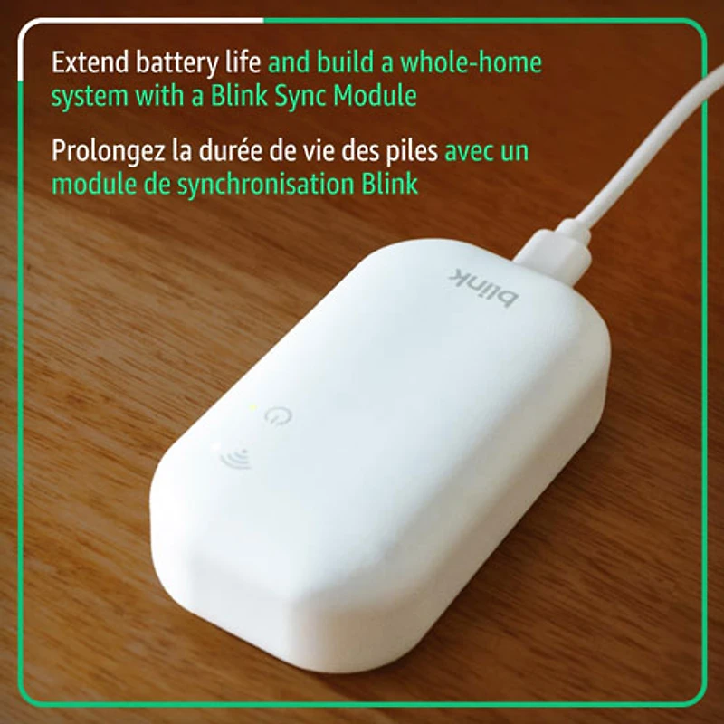 Caméra de surveillance IP supplémentaire sans fil d'extérieur 2K+ de Blink et module Sync Module - Lot de 5 - Noir