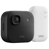 Blink Outdoor 2K+ Wire-Free Add-On IP Security Camera with Sync Module Core - Black