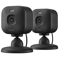 Blink Mini 2K+ Wired Indoor/Outdoor 2K Security Camera with 2-Way Audio - 2 Pack - Black