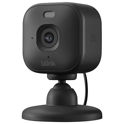 Caméra IP d'extérieur/d'intérieur avec fil Mini 2K+ de Blink - Noir