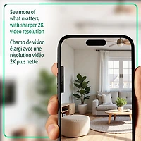 Caméra IP d'extérieur/d'intérieur avec fil Mini 2K+ de Blink - Noir