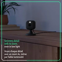 Caméra IP d'extérieur/d'intérieur avec fil Mini 2K+ de Blink - Noir