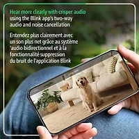 Caméra IP d'extérieur/d'intérieur avec fil Mini 2K+ de Blink - Noir