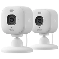 Blink Mini 2K+ Wired Indoor/Outdoor IP Camera - 2 Pack - White
