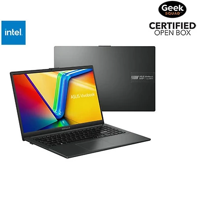 Boîte ouverte - Portable de 15,6 po Vivobook Go d'ASUS (N100 d'Intel/RAM 4 Go/UFS 128 Go/Windows 11 S)
