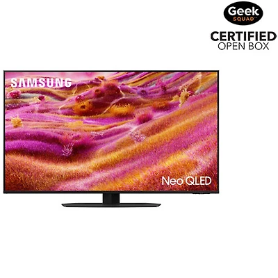 Boîte ouverte - Téléviseur intelligent Tizen HDR Neo QLED UHD 4K de 43 po série QN90F de Samsung (QN43QN90FAFXZC) - 2025