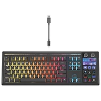 Clavier de jeu mécanique rétroéclairé à commutateurs linéaires mécaniques prélubrifiés MLX Pulse Galleon 100 SD de Corsair avec boutons Stream Deck